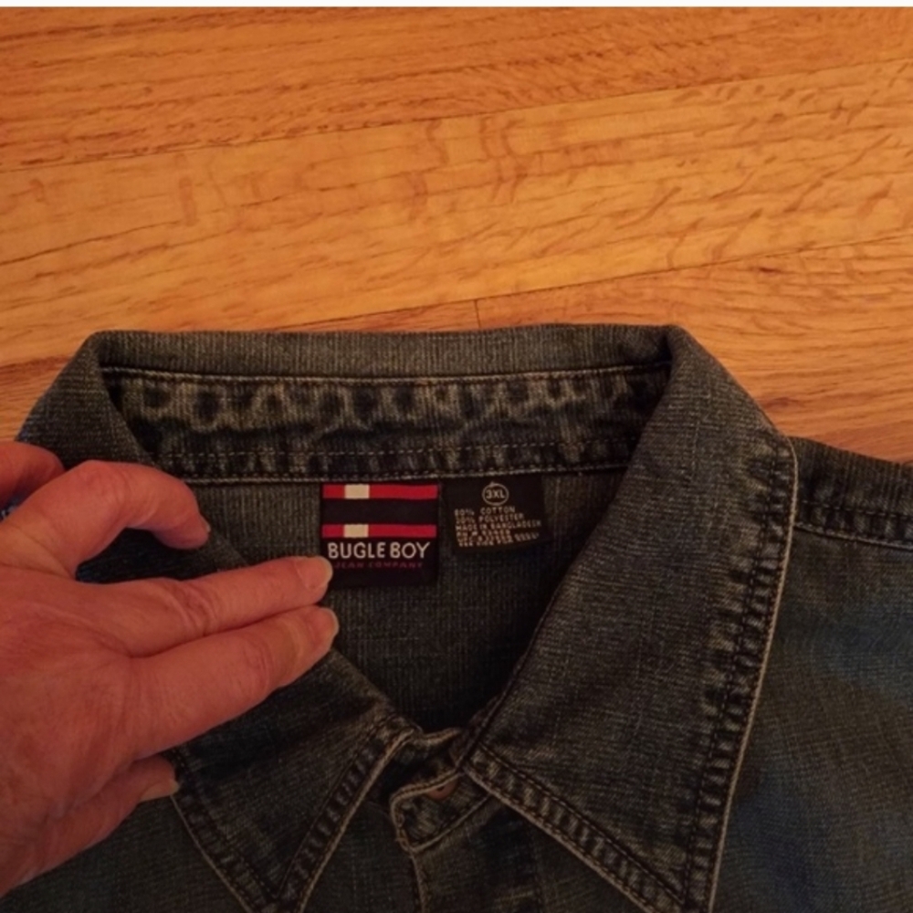 Bugle Boy Classic Blue Denim Shirt - Picture 2 of 3